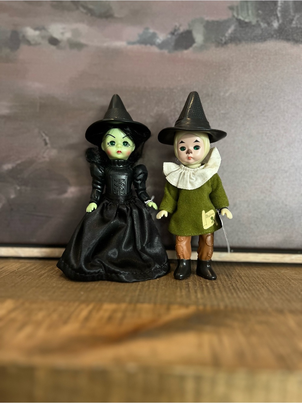 2008 Madame Alexander Wizard of Oz Dolls 5” McDonald's Wicked Witch & Scarecrow